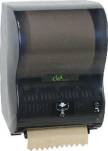 CL502EB Cle 8" ELECTRONIC "CHOICE" COMBO ROLL TOWEL DISPENSER - Black - P0901